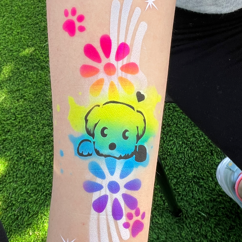 Airbrush Tattoo dog